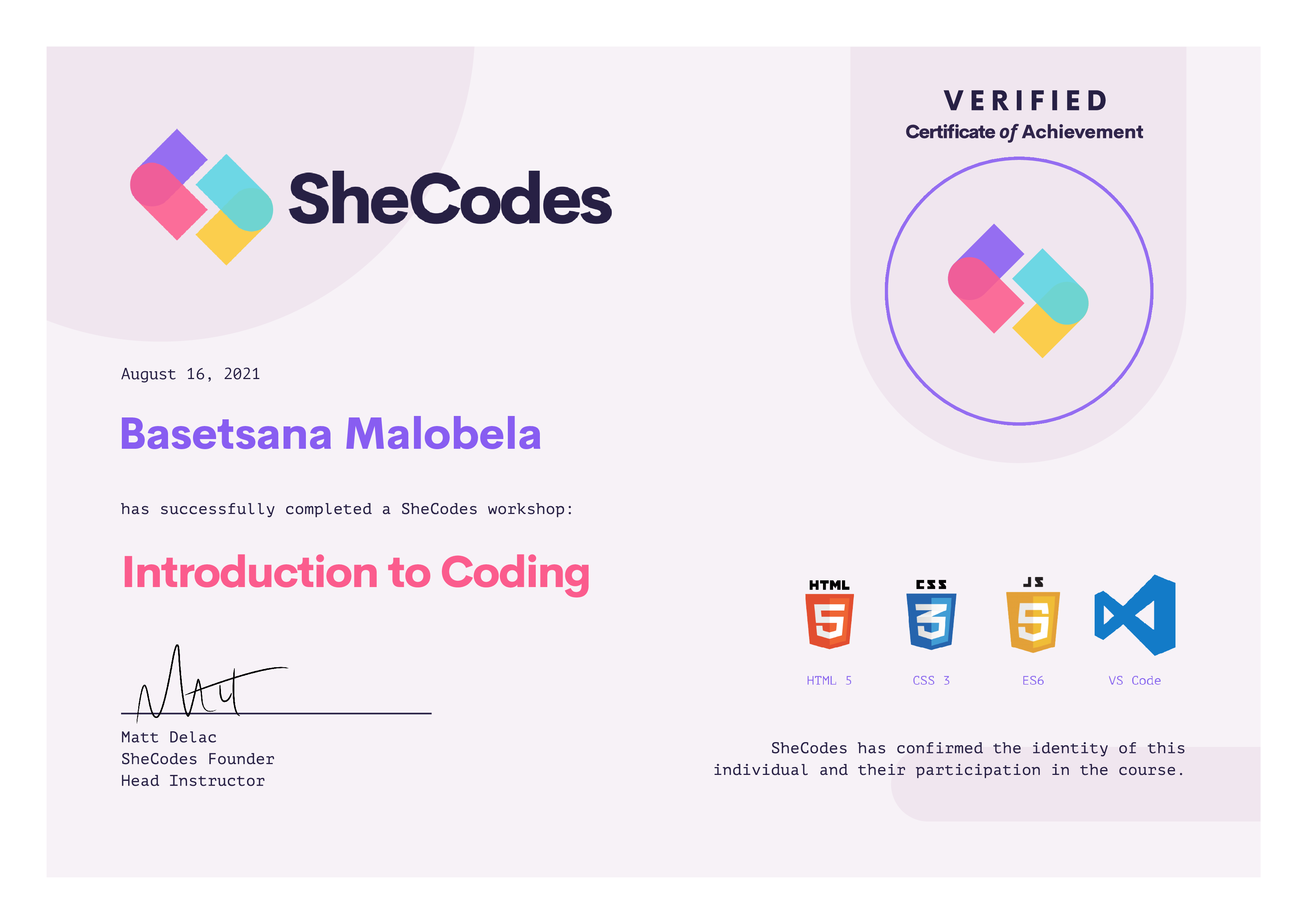 coding certification